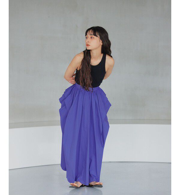 EMMEL REFINES「＜EMMEL REFINES＞EM サイドボリューム タックスカート」|スカート|