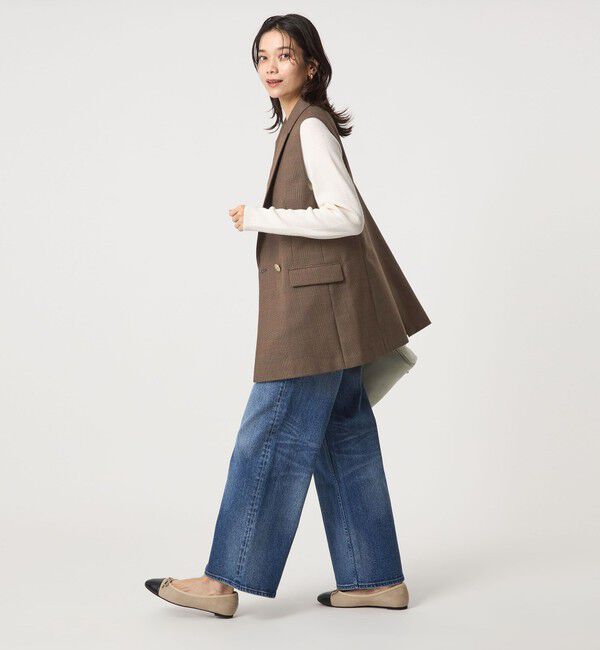 green label relaxing グリードテーラードジレ ネイビー Greed グリード テーラード ジレ -ウォッシャブル-（テーラード