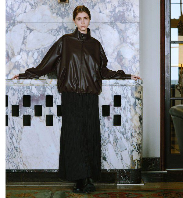 UNITED ARROWS green label relaxing「ワッシャー プリーツ スカート」|フレア|