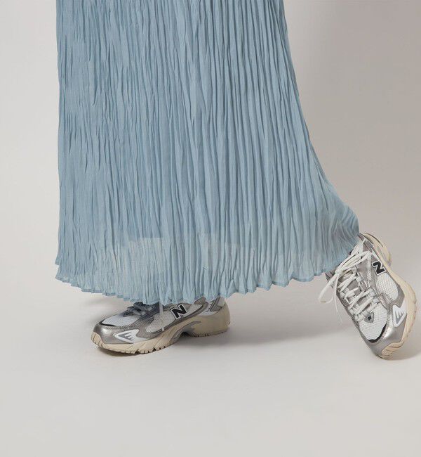 UNITED ARROWS green label relaxing「ワッシャー プリーツ スカート」|フレア|