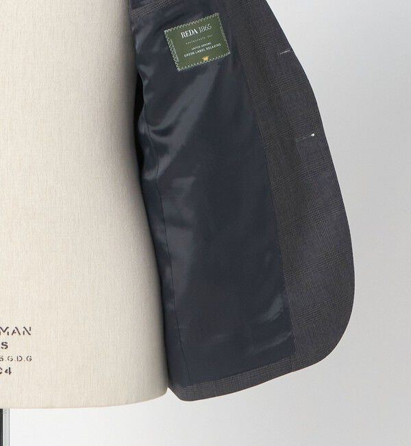 UNITED ARROWS green label relaxing「REDA グレンチェック 3B HXD スーツジャケット」|スーツ|