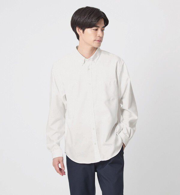 UNITED ARROWS green label relaxing「W/R オックス ボタンダウン シャツ」|シャツ・ブラウス|WHITE