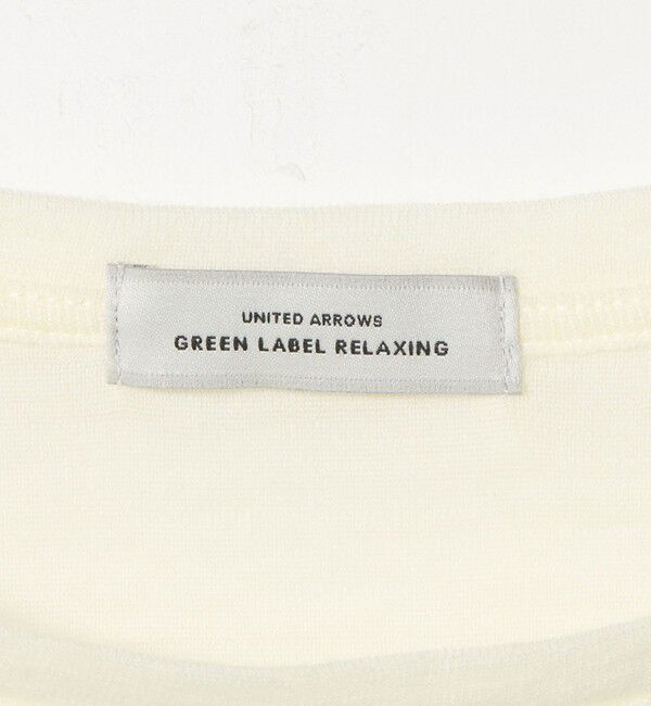 UNITED ARROWS green label relaxing「ウール フライス クルーネック カットソー オフホワイト ウォッシャブル」|Tシャツ・カットソー|