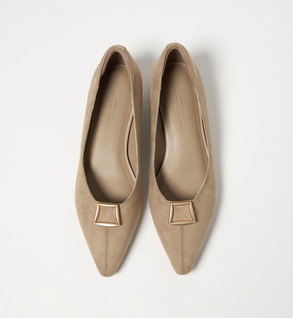 UNITED ARROWS green label relaxing「ポインテッド バックル パンプス 晴雨兼用 撥水」|パンプス|BEIGE