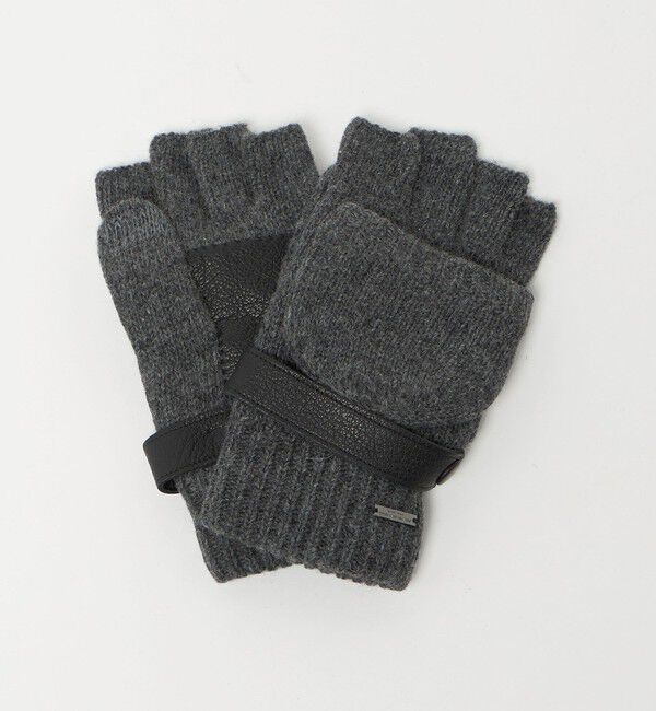 UNITED ARROWS green label relaxing「ミトン ベルト グローブ -タッチパネル対応-」|手袋|MD.GRAY