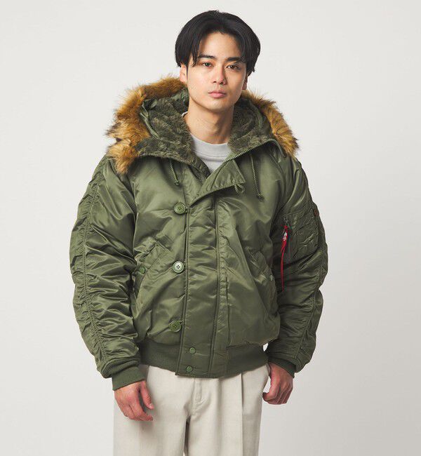 UNITED ARROWS green label relaxing「＜ALPHA INDUSTRIES＞N-2B ショート フライトジャケット」|ミリタリージャケット|OLIVE