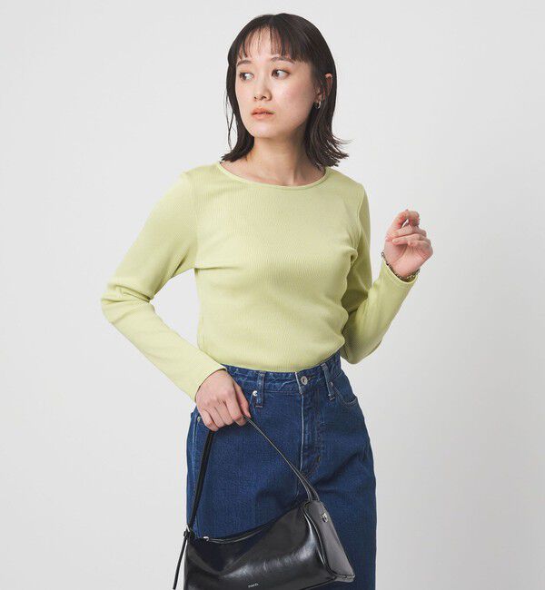 UNITED ARROWS green label relaxing「ブライトリブ ボートネック ロングスリーブ カットソー」|Tシャツ・カットソー|