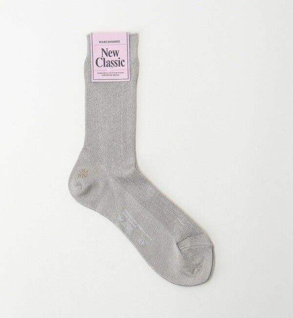 BEAUTY&YOUTH UNITED ARROWS「＜MARCOMONDE＞グリッター リブ ソックス」|ソックス|SILVER