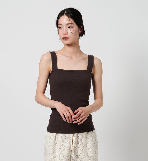 BEAUTY&YOUTH UNITED ARROWS「コットンブレンド ベア タンクトップ」|タンクトップ|DK.BROWN