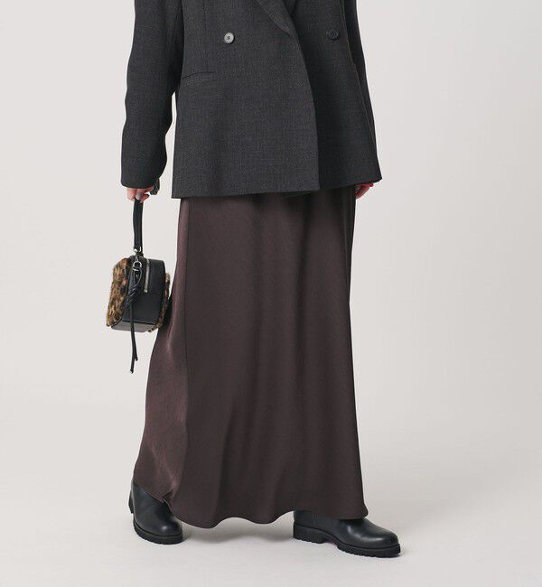 BEAUTY&YOUTH UNITED ARROWS「ポリエステルサテン マーメイドフレアスカート」|スカート|