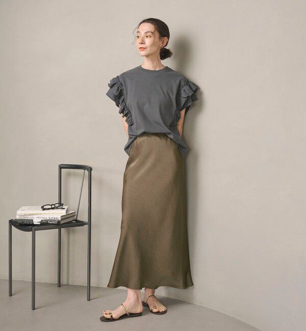 BEAUTY&YOUTH UNITED ARROWS「ポリエステルサテン マーメイドフレアスカート」|スカート|