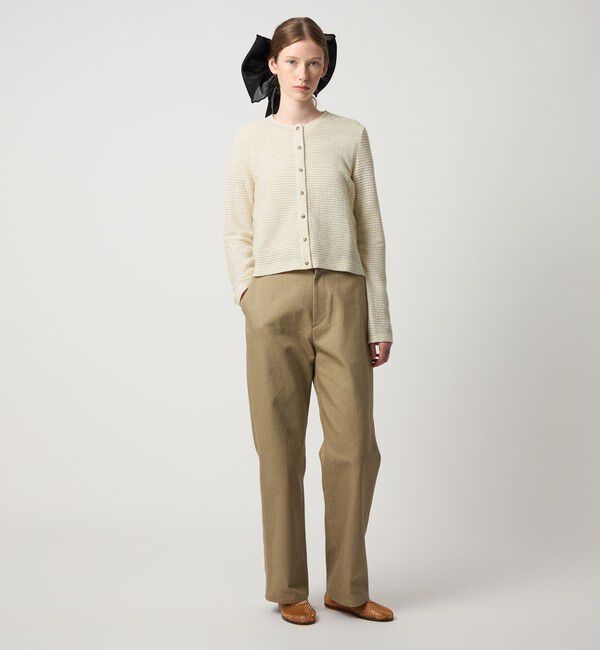 STEVEN ALAN「＜Steven Alan＞ウェイビー ジャージー ショートスリーブ カーディガン」|カーディガン|