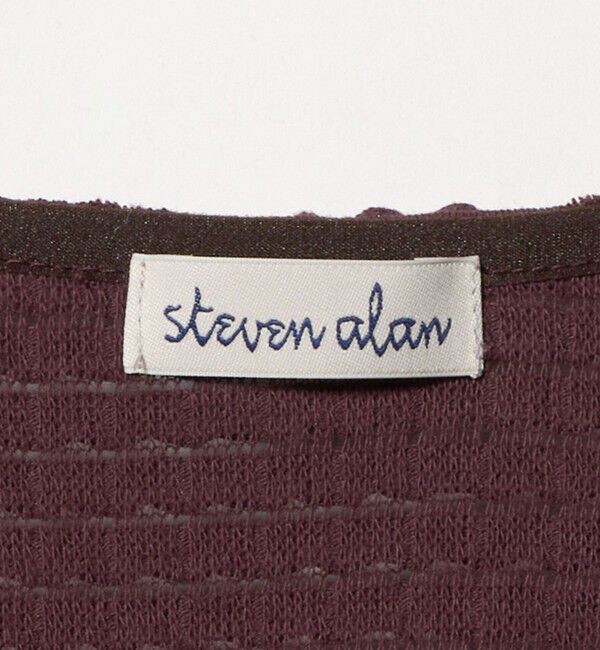 STEVEN ALAN「＜Steven Alan＞ウェイビー ジャージー ショートスリーブ カーディガン」|カーディガン|