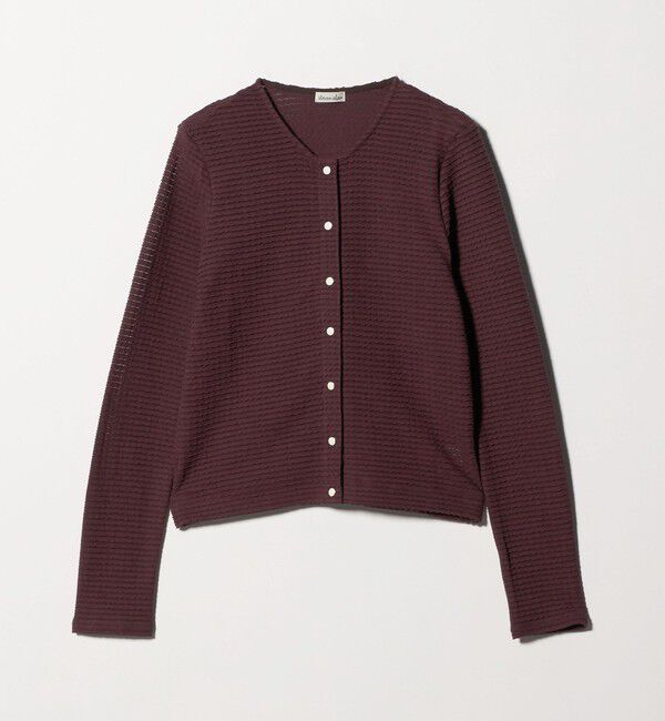 STEVEN ALAN「＜Steven Alan＞ウェイビー ジャージー ショートスリーブ カーディガン」|カーディガン|