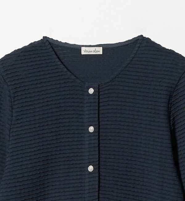 STEVEN ALAN「＜Steven Alan＞ウェイビー ジャージー ショートスリーブ カーディガン」|カーディガン|
