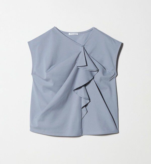 BEAUTY&YOUTH UNITED ARROWS「【WEB限定】ラッフルフレンチスリーブ プルオーバー -汗染み防止-」|Tシャツ・カットソー|