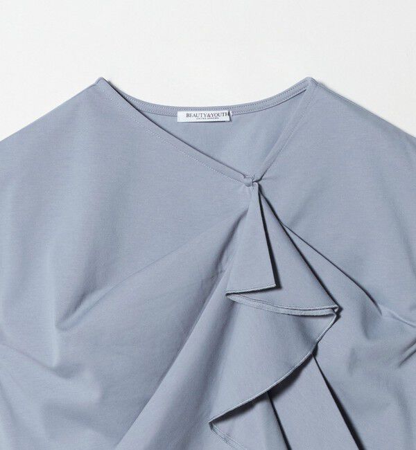 BEAUTY&YOUTH UNITED ARROWS「【WEB限定】ラッフルフレンチスリーブ プルオーバー -汗染み防止-」|Tシャツ・カットソー|