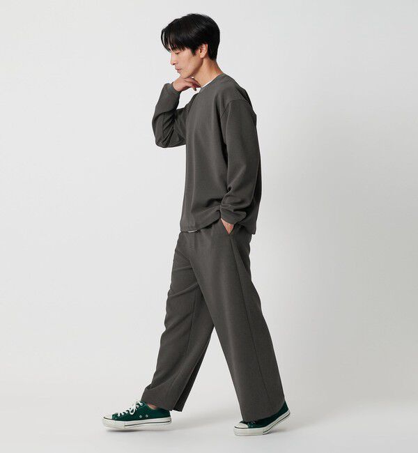 BEAUTY&YOUTH UNITED ARROWS「DUAL PACK 2.0 アジャスト クルーネック ロングスリーブ カットソー -セットアップ対応 ウォッシャブル マ」|Tシャツ・カットソー|