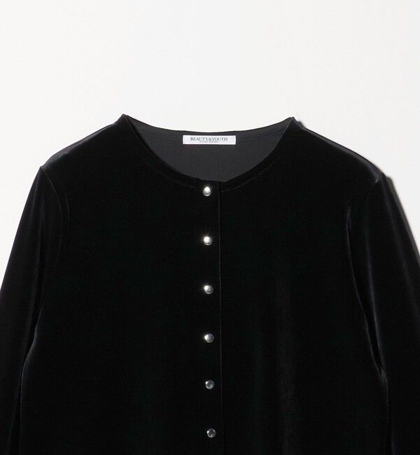 ベロアコンパクト カーディガン（BEAUTY&YOUTH UNITED ARROWS