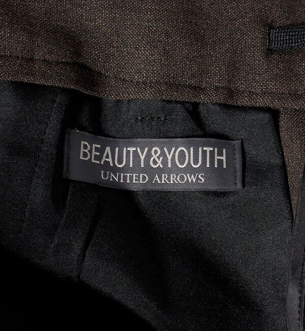 BEAUTY&YOUTH UNITED ARROWS「リサイクル ポリエステル 1プリーツ テーパード パンツ NO.3 セットアップ対応 ウォッシャブル」|チノ|