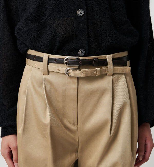 ATTISESSION「＜ATTISESSION＞ベルト 2タック ストレート パンツ 2」|その他|