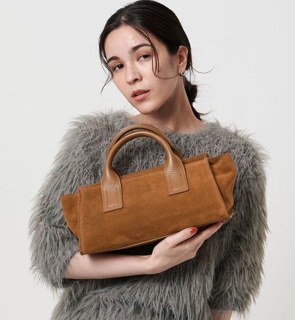 BEAUTY&YOUTH UNITED ARROWS「＜ELYSIR＞スエード ロングスクエア トートバッグ」|ハンドバッグ|