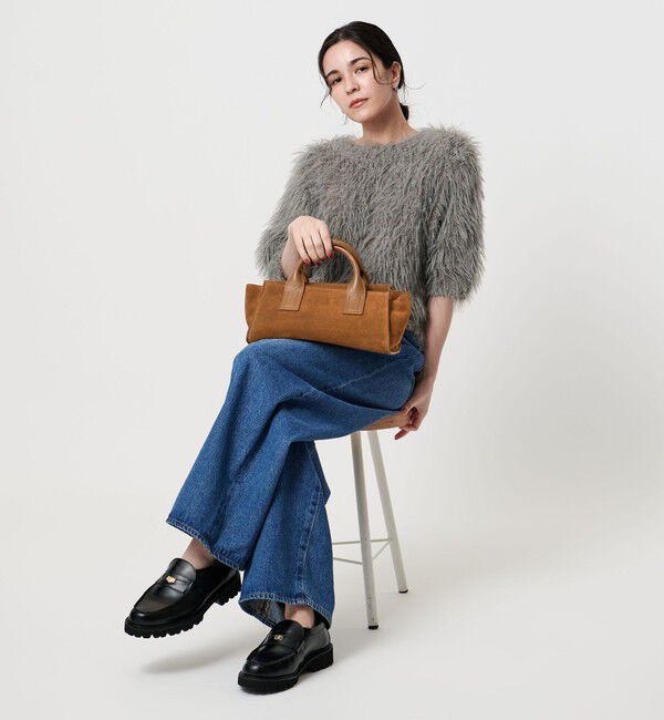 BEAUTY&YOUTH UNITED ARROWS「＜ELYSIR＞スエード ロングスクエア トートバッグ」|ハンドバッグ|