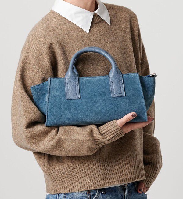 BEAUTY&YOUTH UNITED ARROWS「＜ELYSIR＞スエード ロングスクエア トートバッグ」|ハンドバッグ|TURQUOISE