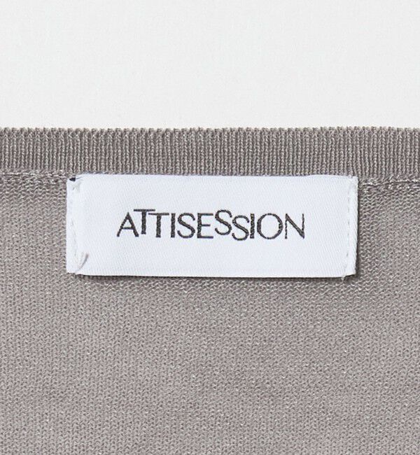 ATTISESSION「＜ATTISESSION＞ヘンリーネック プルオーバー トップス」|ニット・セーター|