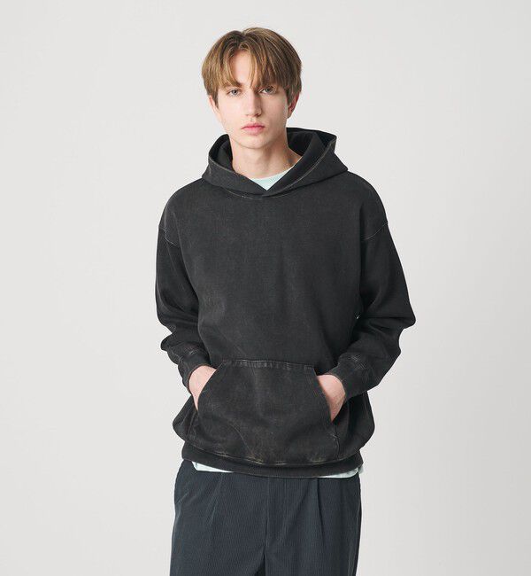 BEAUTY&YOUTH UNITED ARROWS「ケミカル スウェット フーディ―」|Tシャツ・カットソー|BLACK