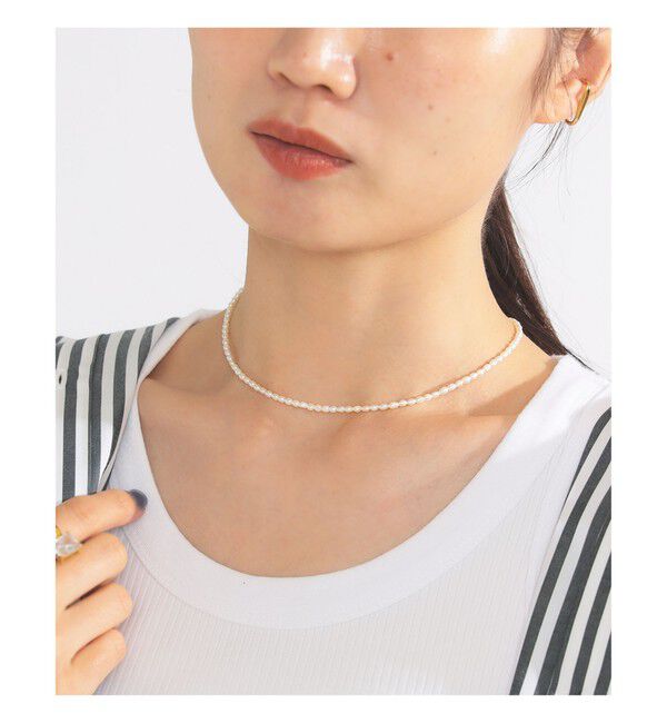 Demi-Luxe BEAMS 「les bon bon / blanc pearl チョーカー」|その他|WHITE