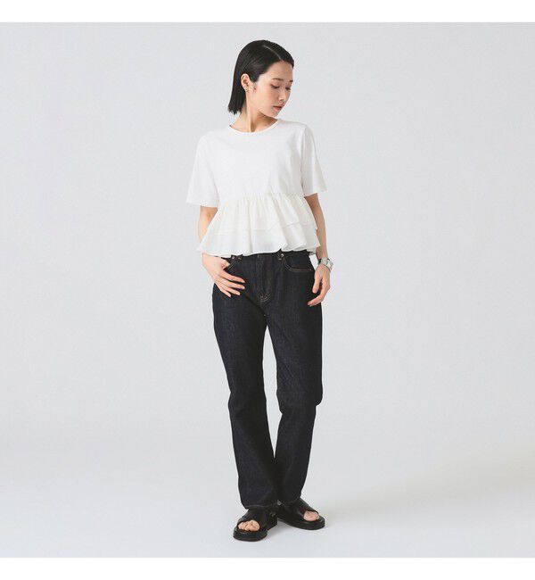 Ray BEAMS 「ティアード キリカエ クルーネック Tシャツ」|Tシャツ・カットソー|