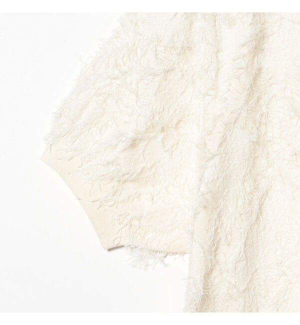 Ray BEAMS 「フリンジ ハーフスリーブ トップス」|その他|