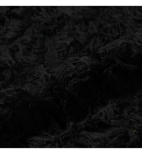 Ray BEAMS 「カット ジャカード フリンジ クルーネック ニット」|ニット・セーター|