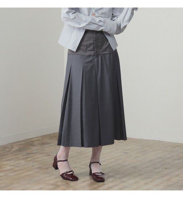 Ray BEAMS 「キリカエ プリーツ スカート」|スカート|