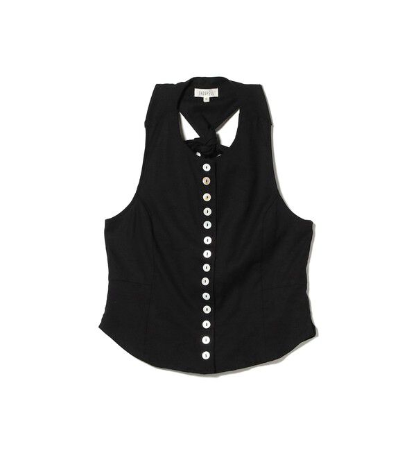 Ray BEAMS 「GHOSPELL / Dallis Top」|ベスト・ジレ|BLACK