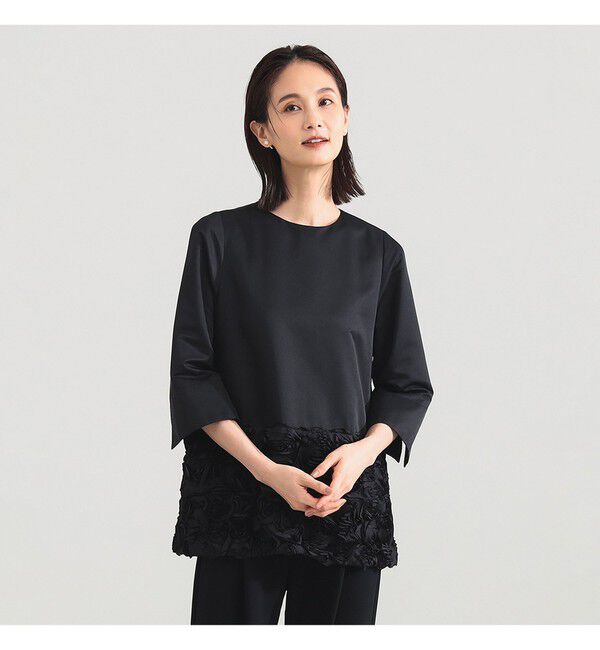 Demi-Luxe BEAMS 「フラワー チュニック ブラウス＊」|シャツ・ブラウス|