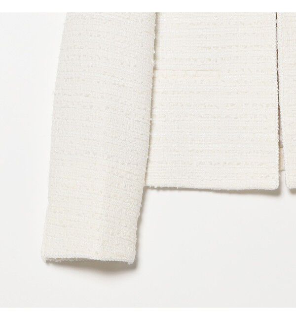 Demi-Luxe BEAMS 「ツイード クルーネック ジャケット＊」|ダッフルコート|