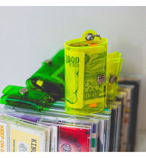 BEAMS「SALLIES / Pocket PAL ミニマル ウォレット」|財布|YELLOW