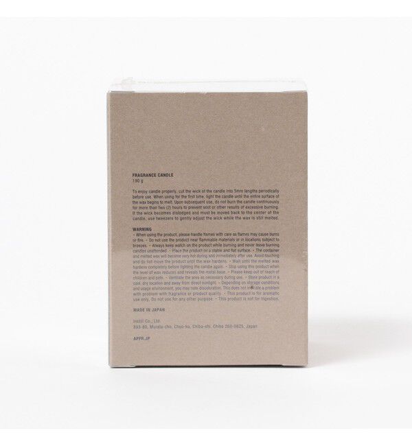 BEAMS「APFR / FRAGRANCE CANDLE」|アロマ・ルームフレグランス|