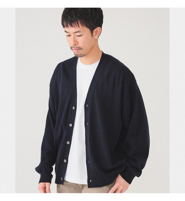 BEAMS「リラックス ソリッド カーディガン」|ニット・セーター|