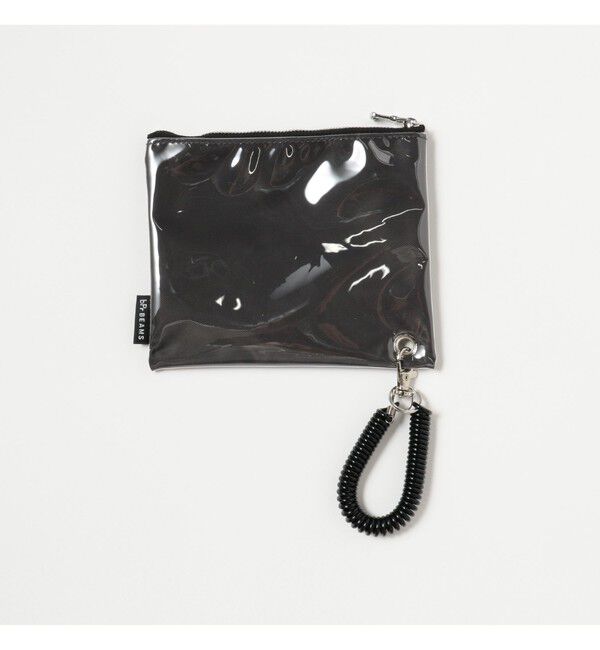 BEAMS「ポリウレタン ロゴ ポーチ S」|ポーチ|