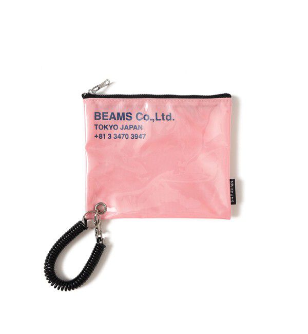 BEAMS「ポリウレタン ロゴ ポーチ S」|ポーチ|