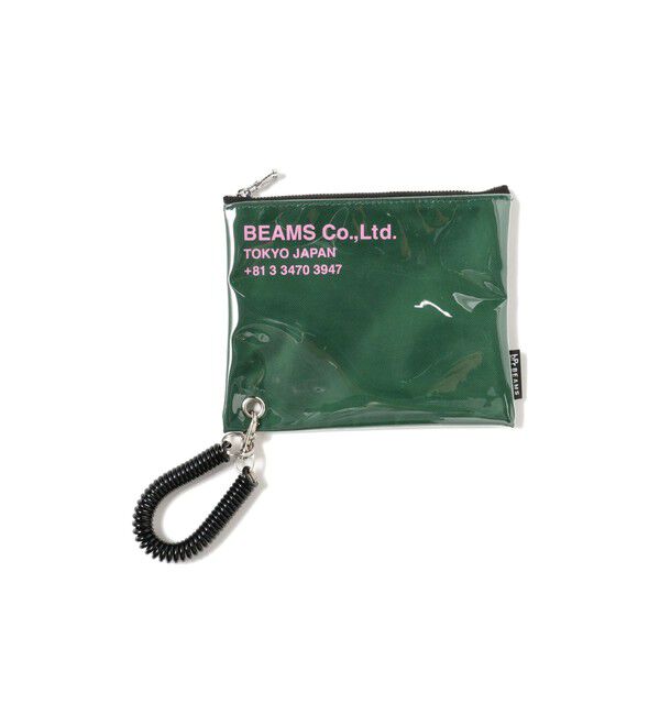 BEAMS「ポリウレタン ロゴ ポーチ S」|ポーチ|