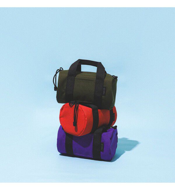 BEAMS「【別注】SML / ROLL BOSTON BAG」|ポーチ|OLIVE