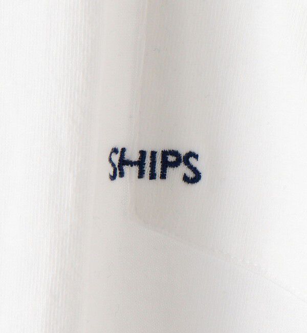 SHIPS「【WEB限定】SHIPS: マイクロ SHIPSロゴ ポケット Tシャツ」|Tシャツ・カットソー|