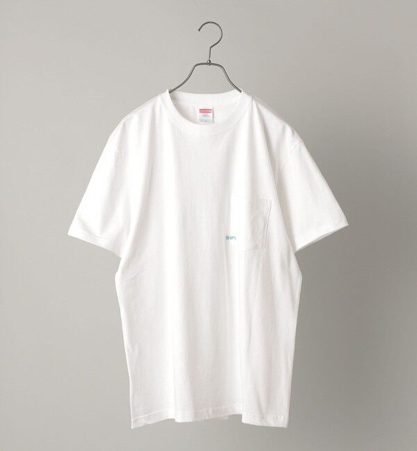 SHIPS「【WEB限定】SHIPS: マイクロ SHIPSロゴ ポケット Tシャツ」|Tシャツ・カットソー|