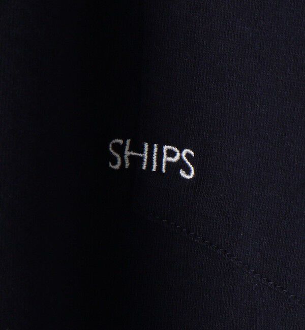 SHIPS「【WEB限定】SHIPS: マイクロ SHIPSロゴ ポケット Tシャツ」|Tシャツ・カットソー|