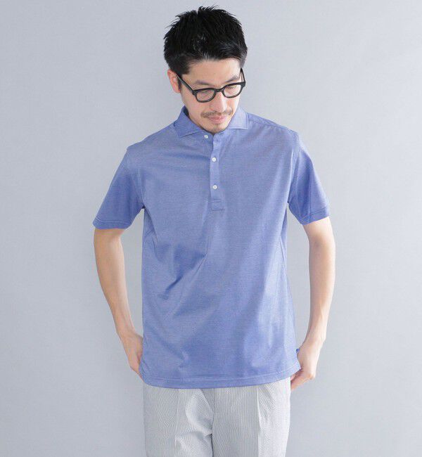 SHIPS「SHIPS：ALBINI 32ゲージ カノコ無地 ポロシャツ」|ポロシャツ|