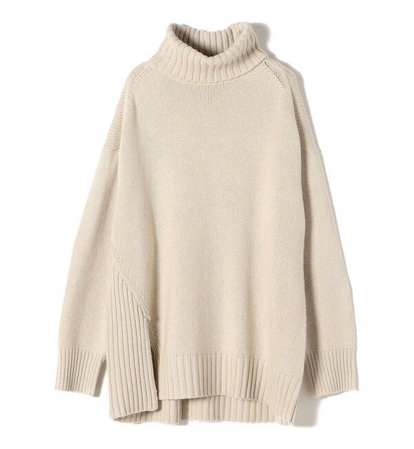 SHIPS for women「〈手洗い可能〉サイド スリット タートル プルオーバー」|ニット・セーター|